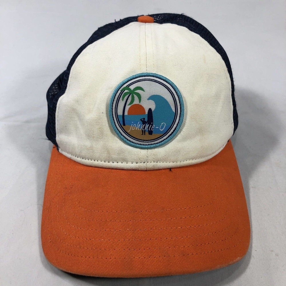 Johnnie-O Mens Snapback Golf Hat Cap Adjustable One Size Discolored Snapback OSF